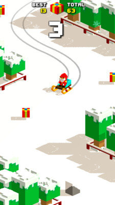 像素滑轮车圣诞(4)