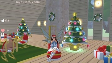 樱花校园模拟器圣诞节版本(3)